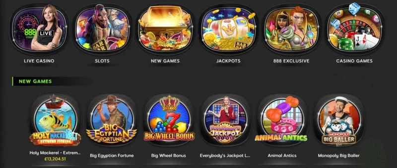 888 Сasino login interface and security features